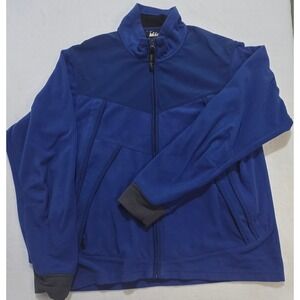 REI Co-op Fleece Jacket Full‎ Zip Blue Outdoor Hiking Casual Mens
